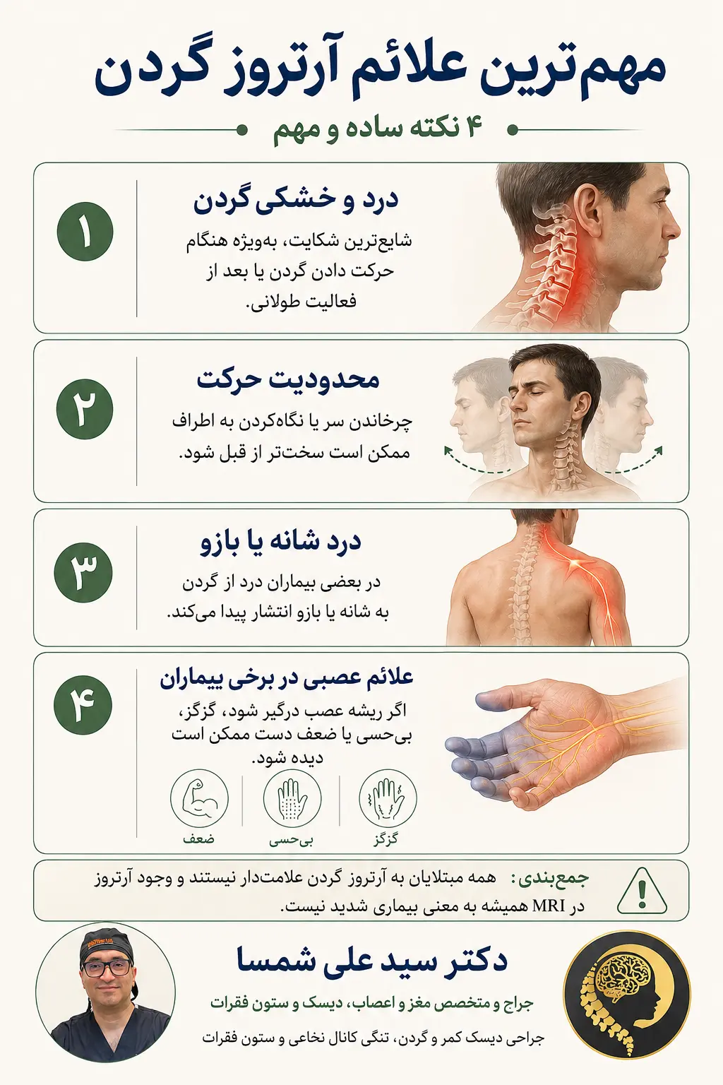 آرتروز گردن دکتر علی شمسا۱۰